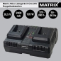 Preview: Matrix Akku Doppel Ladegerät für Matrix X-One auch passend für Kawasaki Power 20 