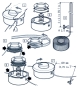 Preview: TEXAS 451519 Fadenspule Ersatzfadenspule Spule Ersatzspule Standard für BCU 33 