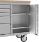 Preview: GÜDE Werkstatteinrichtung Werkstattwagen Werkbank Werkzeugschrank GW 5/1 INOX 
