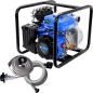 Preview: GÜDE Motorpumpe-Set GMP 15.22 Schlauch Benzin Pumpe Bewässerung 1,9 PS 15000 l/h 