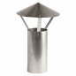 Preview: FIREFIX FAL Regenhaube Ø 110 mm, für Ofenrohr, Silber, verzinkt, Höhe 420 mm 