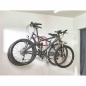 Preview: MOTTEZ Fahrradwandhalter für 2-Räder 520 x 440 x 300 mm Fahrradständer, Rot 
