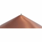 Preview: SIENA GARDEN Vogelfuttersäule Copper Line für Mischfutter 31cm schwarz/kupfer 