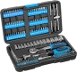 Preview: GÜDE Steckschlüssel und Bitsatz GSB 130 Werkzeugset 130 teilig in Kunststoffbox 