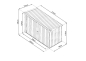 Preview: ZIPPER ZI-MTB3 Mülltonnenbox Mülltonne Tonnenverkleidung Müllbox Metall anthrazit 