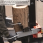 Preview: Holzspalter Brennholzspalter 230V HBH HSSN800 stehend 8 Tonnen 8t Spaltkraft 3kW 
