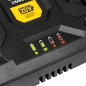 Preview: TEXAS Doppel Schnellladegerät Ladegerät Systemladegerät für 20 Volt Akkuserie 