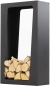 Preview: MAGNUS Brennholzregal R159 Schwarz Kaminregal Holzregal Ofenregal Regal 