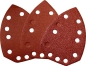 Preview: GÜDE Delta Schleifpapier Set 6 Stk 137x96 mm Schleifscheiben Schleifer Klett 
