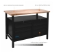 Preview: Güde Werkbank P 1200 SS Black Line 1190 x 650 x 850 mm Robuste Profi-Qualität 