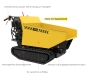 Preview: GÜDE Raupendumper GRD 500/R Minidumper 230L 500 kg 5,6 PS Benzin Zahnradgetriebe 