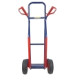 Preview: HBH® Sackkarre 200kg Luftreifen TK200LU04, hoher Rahmen, blau, Transportkarre  