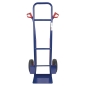 Preview: HBH® Sackkarre 200kg Luftreifen TK200LU04, hoher Rahmen, blau, Transportkarre  