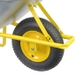 Preview: HBH® Schubkarre 85 Liter Garten Farbe gelb Profi Gartenschubkarre Luftrad 160kg 