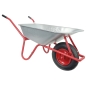 Preview: HBH® Schubkarre 85 Liter Garten Farbe rot Profi Gartenschubkarre Luftrad 160kg 