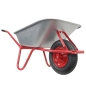 Preview: HBH® Schubkarre 85 Liter Garten Farbe rot Profi Gartenschubkarre Luftrad 160kg 