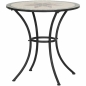 Preview: SIENA GARDEN Bistrotisch Stella Ø 70x71 cm 4-Sitzer Keramik in Mosaikoptik Tisch 