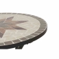 Preview: SIENA GARDEN Bistrotisch Stella Ø 60x71 cm 4-Sitzer Keramik in Mosaikoptik Tisch 