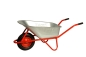 Preview: ALTRAD LIMEX Profi Schubkarre Bauschubkarre mit Bodenblech rot 100 Liter 