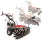 Preview: Scheppach Kehrmaschine Benzin 100cm Laubsammler Schneeschieber 3in1 SET SC2200PE Radantrieb|Stollenreifen|E-Start|4 Gänge|4,9PS