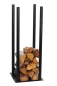 Preview: Brennholzregal MAGNUS "R120B" Schwarz Kaminregal Holzregal Ofenregal 