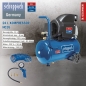 Preview: Scheppach 8bar Druckluft Kompressor HC26 Set 24L mit Spiralschlauch Reifenfüller *2.WAHL* 