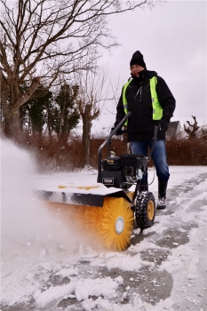 TEXAS Handy Sweep 690TG 3in1 Kehrmaschine Benzin Schneeschild 60cm *GEBRAUCHT* 