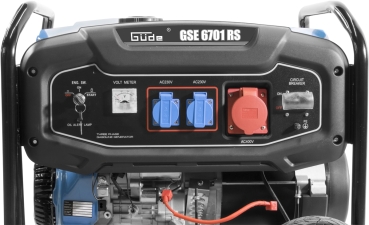 GÜDE Stromerzeuger Benzin Stromgenerator Synchron Notstromaggregat GSE 6701 RS 