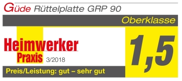 GÜDE GRP 90 Rüttelplatte Verdichter Rüttler Fahrwerk PU-Platte 94kg 16kN  