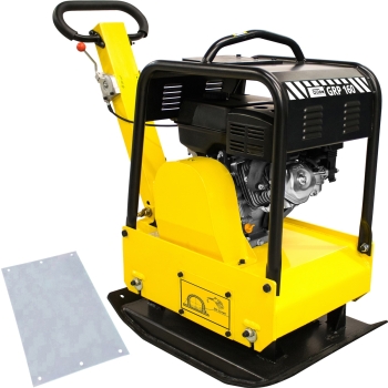 GÜDE GRP 160 Rüttelplatte Verdichter Rüttler Fahrwerk PU-Platte 180kg 30kN  