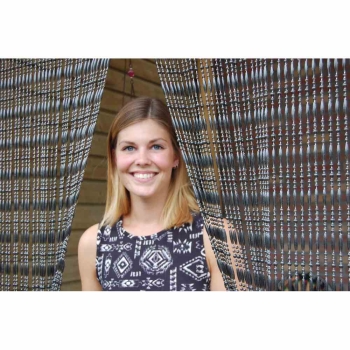 CASA Türvorhang "Fréjus 1" 100 x 230 cm Fliegenvorhang braun-transparent  