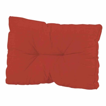 MADISON Paletten Rückenkissen Basic rot 60 x 40 cm Schaumflockenfüllung 8cm hoch 