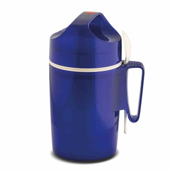ROTPUNKT Isolier-Speisegefäß 850 DIRK Glaseinsatz 0,85 l BPA frei hyper blue  