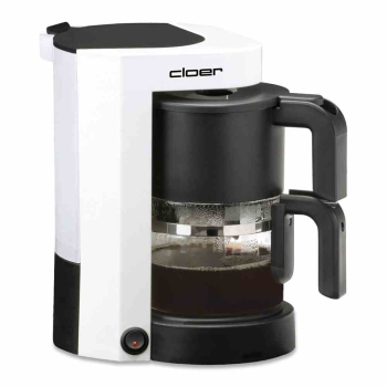 CLOER Kaffeemaschine 5981 5 Tassen abnehmbarer Wassertank Glaskanne Tropf-Stopp 