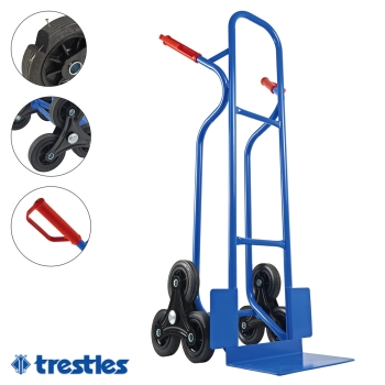 TRESTLES Sackkarre Treppensteiger Stapelkarre 250kg S04HS blau *Gebraucht* 