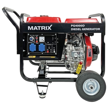 MATRIX Notstromaggregat Stromerzeuger Stromgenerator Diesel PG4000D 3kW 