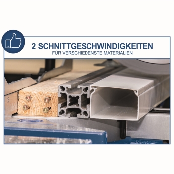 Scheppach Kapp und Gehrungssäge HM90MP Zugsäge Multi Kappsäge für Holz Alu Stahl Multifunktionssägeblatt|2 Geschwindigkeiten|Softstart