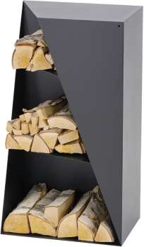 MAGNUS Brennholzregal R157 Schwarz Kaminregal Holzregal Ofenregal Regal *2. WAHL* 