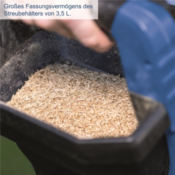 Scheppach Akku Handstreuer für Salz Dünger Samen 20V Mäher C-GSP800-X ohne Akku 