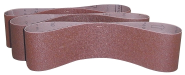 GÜDE Schleifband Set K100 K80 K60 100mm 915mm Länge Bandschleifer je 1 Stück 