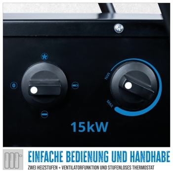 Bauheizer GÜDE GEH 15 400V 15kW Heizgerät Heizlüfter Elektroheizer Heizgebläse 