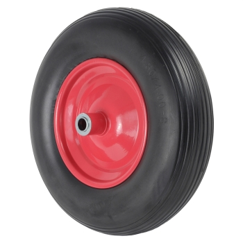 Matrix Schubkarre Profi 100l 250kg PU-Rad rot mit Bodenblech *2.Wahl* 