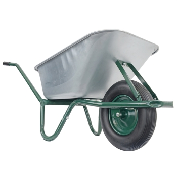 Matrix Schubkarre 100l 250kg PU-Rad Bauschubkarre grün Scheibtruhe *2.Wahl* 