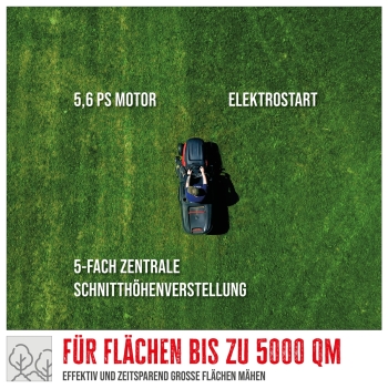 GÜDE Benzin Rasentraktor Rasenmäher Aufsitzmäher GAR 685 T 68cm breite Fangkorb 