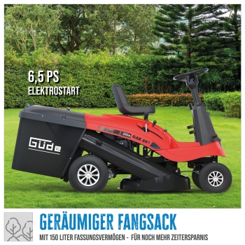 GÜDE Aufsitzrasenmäher Rasenmäher Rasentraktor Aufsitzmäher GAR 601 E-Start 