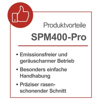 Scheppach SPM400-Pro Spindelmäher Rasenmäher Handrasenmäher 40cm Schnitt leise 