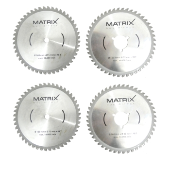MATRIX 2x Diamanttrennscheibe 160mmx 12mm und 160mm x32mm Kreissäge TST 1500-160 