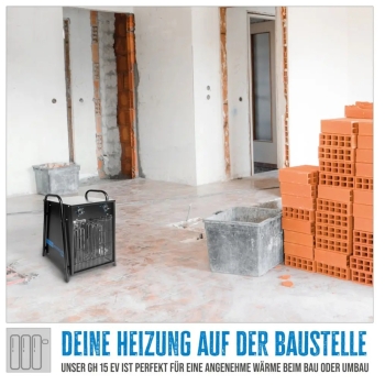 Bauheizer GÜDE GH 15EV 400V 15kW Heizgerät Heizlüfter Elektroheizer Heizgebläse  