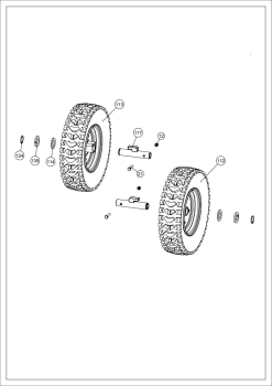 TEXAS Ersatzrad Reifen Rad 4,80-8 Nr. 113 für Combi 800TG 