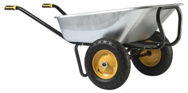 HAEMMERLIN Großmuldenkarre Zweirad Schubkarre Expert Twin Premium 150l 200kg 